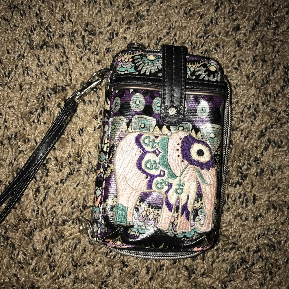 Sakroots Elephant Wristlet